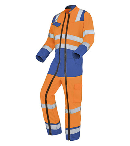 COMBINAISON 2 ZIP FLUO SAFE XP ORANGE FLUO / BUGATTI HAUTE VISIBILITE CEPOVETT - 22-9J86-9570-402