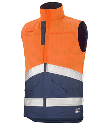 GILET HV INTERIEUR ACCESS ORANGE FLUO / NAVY MULTIRISQUES CEPOVETT - 22-9M91-9919-1801
