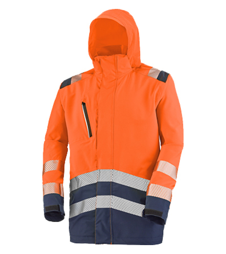 PARKA COQUE ERWIN ORANGE FLUO / NAVY CEPOVETT - 22-9P02-3038-1801