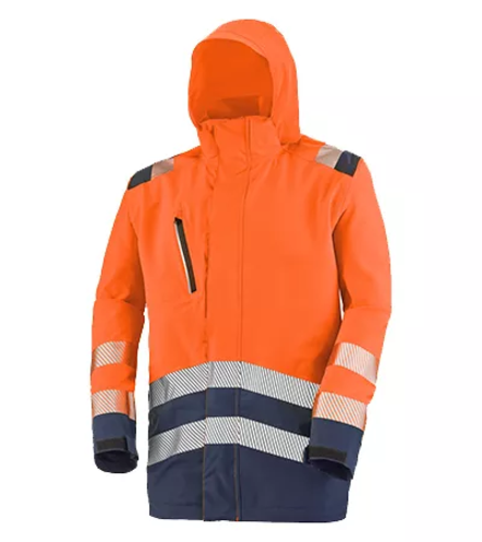 PARKA COQUE ERWIN ORANGE FLUO / NAVY CEPOVETT - 22-9P02-3038-1801