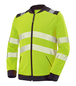SWEAT ZIPPE VALLOUISE JAUNE FLUO / NOIR CEPOVETT - 22-9S03-750