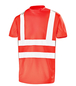 TEE-SHIRT MANCHES COURTES FLUO BASE 2 ROUGE FLUO CEPOVETT - 22-T089-BT-800