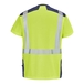 T-SHIRT SIROCCO MANCHES COURTES JAUNE FLUO / BLEU MARINE - CEPOVETT - 22-9T84PI-701