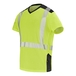 T-SHIRT SIROCCO MANCHES COURTES JAUNE FLUO / NOIR - CEPOVETT - 22-9T84PI-750