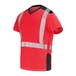 T-SHIRT SIROCCO MANCHES COURTES ROUGE FLUO / NOIR - CEPOVETT - 22-9T84PI-2054