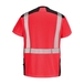 T-SHIRT SIROCCO MANCHES COURTES ROUGE FLUO / NOIR - CEPOVETT - 22-9T84PI-2054