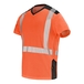 T-SHIRT SIROCCO MANCHES COURTES ORANGE FLUO / NOIR - CEPOVETT - 22-9T84PI-2073