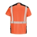 T-SHIRT SIROCCO MANCHES COURTES ORANGE FLUO / NOIR - CEPOVETT - 22-9T84PI-2073