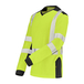 T-SHIRT BARANNI MANCHES LONGUES JAUNE FLUO / NOIR - CEPOVETT - 22-9T85PI-750