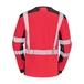 T-SHIRT BARANNI MANCHES LONGUES ROUGE FLUO / NOIR - CEPOVETT - 22-9T85PI-2054