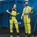 COTTE A BRETELLES PROCA PI JAUNE FLUO / BLEU MARINE - LAFONT - LA-6HVN3PI-5-701