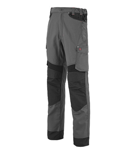 PANTALON H POCHES TAILLE VOLANTES ROTOR ACIER / NOIR ARTISAN LAFONT - LA-1FASTH2-6-887