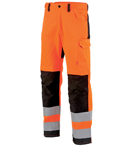 PANTALON HOMME STAR ORANGE HIVI / NOIR HAUTE VISIBILITE LAFONT - LA-1FLHCP-6-2073