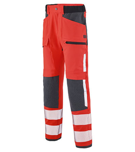 PANTALON TWIST HV ROUGE FLUO / CHARCOAL HAUTE VISIBILITE LAFONT - LA-1GRAFHV-6-2235
