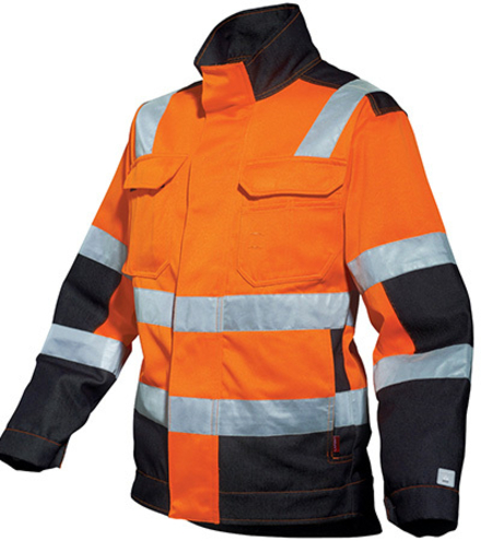 BLOUSON MIXTE LUX ORANGE HIVI / NOIR HAUTE VISIBILITE LAFONT - LA-3FLACP-2073