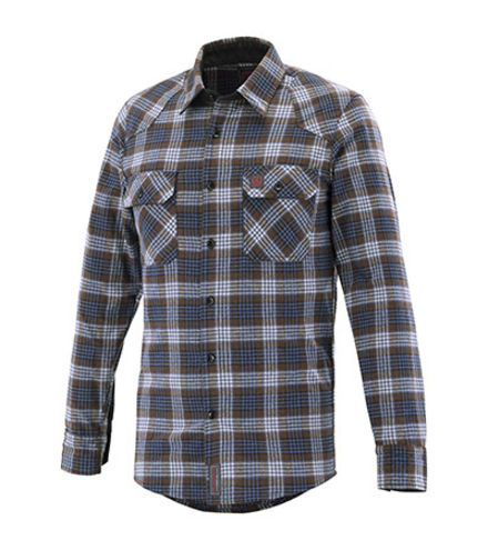 CHEMISE JOSEPHINE CARREAUX BLEU / MARRON WORKWEAR LAFONT - LA-BPEGEN-7026