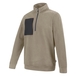 SWEAT 1/2 ZIP SANDSTONE BEIGE/NOIR ARTISAN LAFONT - LA-E300ATT2-204