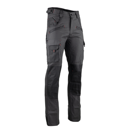 Pantalon bicolore poches Authentic ARGILE GRIS NUIT NOIR - LMA LEBEURRE - 1261