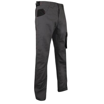 Pantalon bicolore Authentic CIMENT GRIS NUIT NOIR - LMA LEBEURRE - 1266