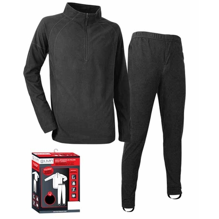 Ensemble de sous vêtements polaire M ICE NOIR - LMA LEBEURRE - 1406-3