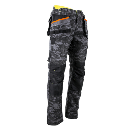 Pantalon poches volantes amovibles poches genouillères DONJON DIGITRADE GRIS NUIT - LMA LEBEURRE - 1726