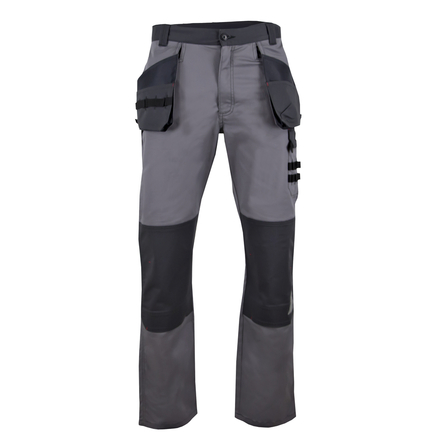 Pantalon bicolore strech poches volantes PEGASE GRIS NOIR - LMA LEBEURRE - 1771