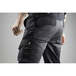 Pantalon bicolore stretch poches genoux VULCAIN GRIS F NOIR - LMA LEBEURRE - 1813