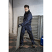 Pantalon bicolore multipoches CALAMINE BLEU FONCÉ NOIR - LMA LEBEURRE - 1818