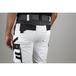 Pantalon bicolore stretch poches genoux VAISSEAU BLC GRIS CHARCOAL - LMA LEBEURRE - 1850