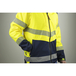 Softshell HV avec manches amovibles VISEUR JAUNE MARINE - LMA LEBEURRE - 2227