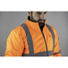 Blouson HV manches amovible TUBE ORANGE FLUO - LMA LEBEURRE - 2298