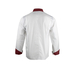 Veste cuisine manches longues parements - double pressions MEDAILLON C1 BLANC BORDEAUX - LMA LEBEURRE - 2299