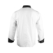 Veste cuisine manches longues parements - double pressions MEDAILLON C4 BLANC NOIR - LMA LEBEURRE - 2340