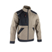 Veste zippée bicolore + emp stretch CENTAURE BEIGE GRIS - LMA LEBEURRE - 2345
