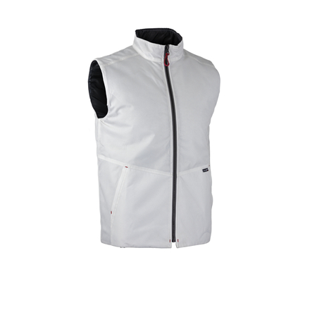 Bodywarmer matelassé col montant MASTIC BLANC - LMA LEBEURRE - 5095