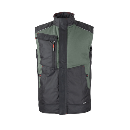 Bodywarmer bicolore PHASE KAKI NOIR - LMA LEBEURRE - 5097