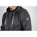 Sweat capuche/full zip CHARPENTE GRIS NOIR - LMA LEBEURRE - 8048