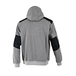 Sweat col montant capuche et poche kangourou CYBER GRIS NOIR - LMA LEBEURRE - 8079