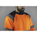 Sweat col rond HV BASIC HV -  ANTENNE ORANGE MARINE - LMA LEBEURRE - 8083