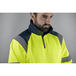 Sweat col montant HV MIRE JAUNE MARINE - LMA LEBEURRE - 8084