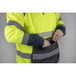 Sweat col montant HV MIRE JAUNE MARINE - LMA LEBEURRE - 8084