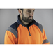 Sweat col montant HV PRECISION ORANGE MARINE - LMA LEBEURRE - 8085