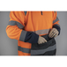 Sweat col montant HV PRECISION ORANGE MARINE - LMA LEBEURRE - 8085