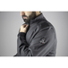 Sweat col camionneur bicolore MADRID GRIS CHARCOAL NOIR - LMA LEBEURRE - 8092