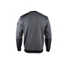 Sweat col rond bicolore BUCAREST GRIS CHARCOAL NOIR - LMA LEBEURRE - 8093