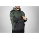 Veste molleton capuche HUDSON KAKI NOIR - LMA LEBEURRE - 8108