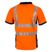 Polo MC MAILLE HV - anti UV PREVOYANCE ORANGE MARINE - LMA LEBEURRE - 9154