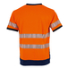 T-shirt MC MAILLE HV anti UV LAMPION ORANGE MARINE - LMA LEBEURRE - 9193