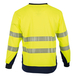 T-shirt manches longues MAILLE HV anti UV CLARTE JAUNE MARINE - LMA LEBEURRE - 9207
