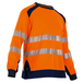 T-shirt manches longues MAILLE HV anti UV REFLET ORANGE MARINE - LMA LEBEURRE - 9208